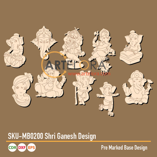 Pre Marked Base Design Shri Ganesh Design