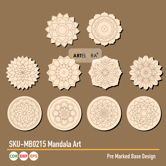 SKU-MB0215 Mandala Art (Pre Marked Base Design)