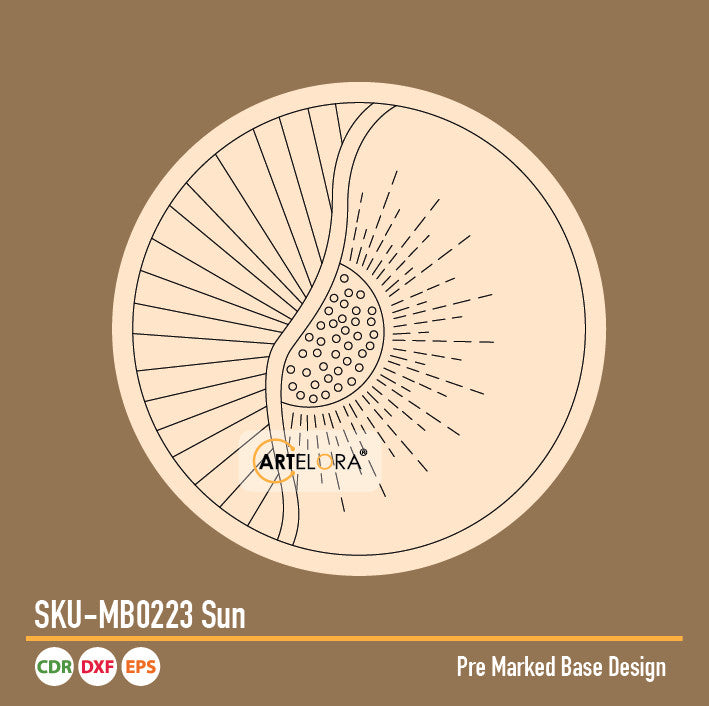 Pre Marked Base Design Pichwai Sun