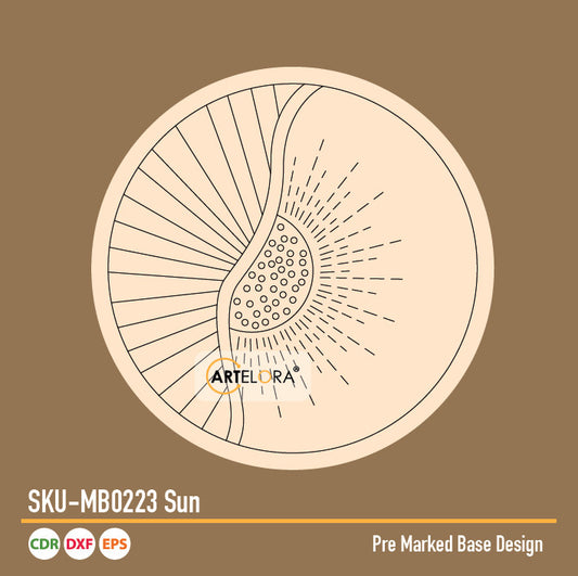 Pre Marked Base Design Pichwai Sun