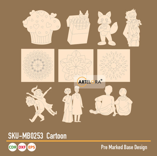 Pre Marked Base Design Cartoon