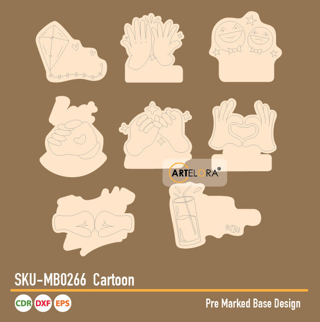 Pre Marked Base Design Cartoon