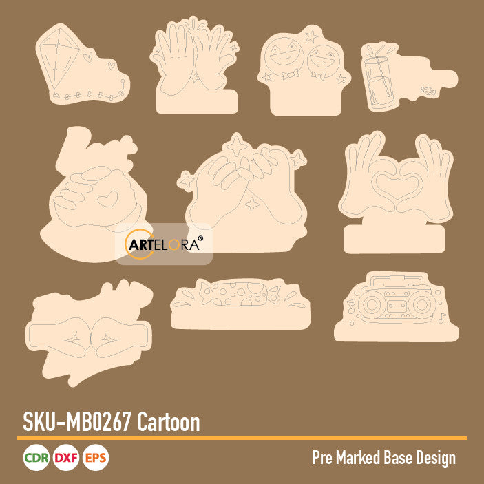 Pre Marked Base Design Cartoon