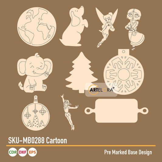 Pre Marked Base Design Cartoon