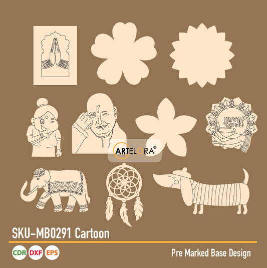 Pre Marked Base Design Cartoon