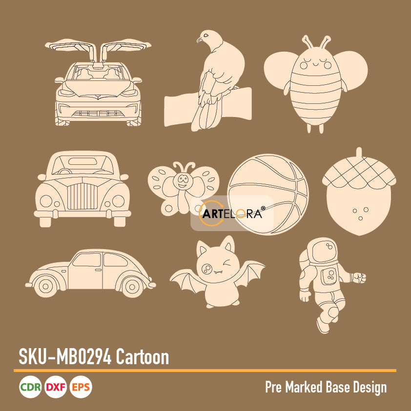 Pre Marked Base Design Cartoon