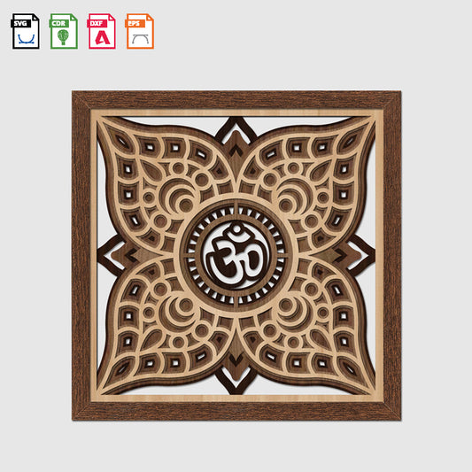 Mandala Art Om Flower