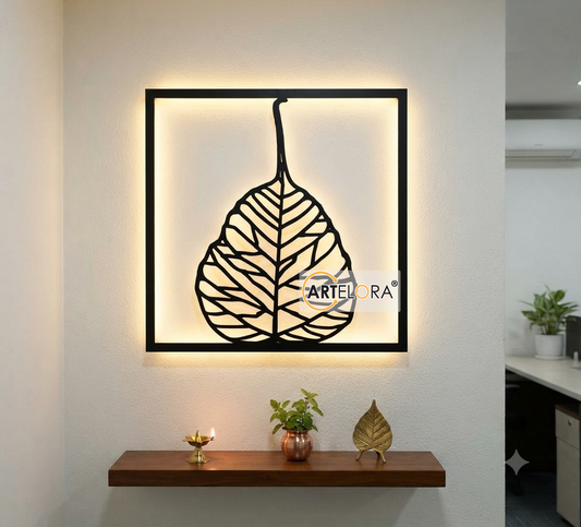 2D Modern Art leaf Laser Cutting