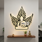 2D Modern Art leaf & Buddha Laser Cutting