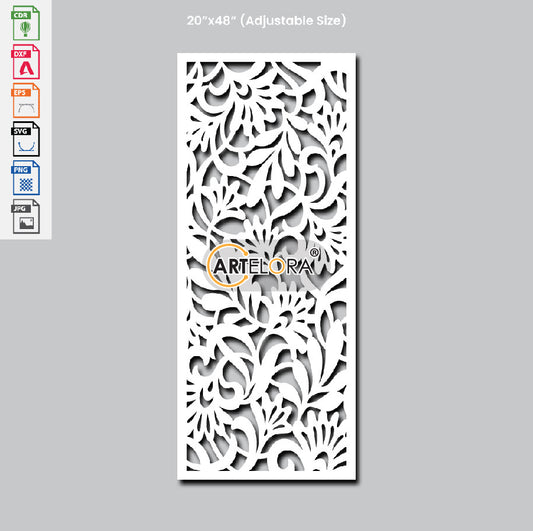 Grill Design Flower Laser Cutting