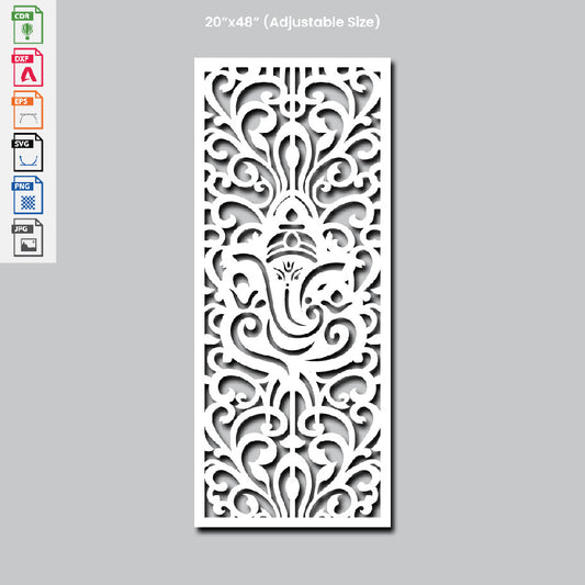 Grill Design Ganesha Laser cutting