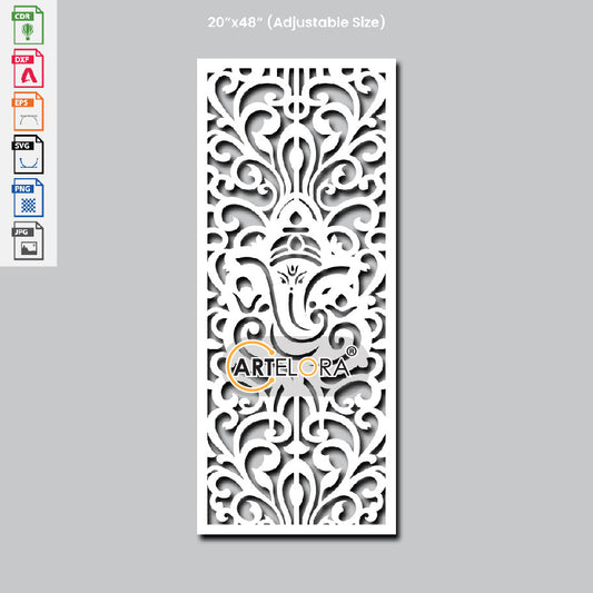 Grill Design Ganesha Laser cutting