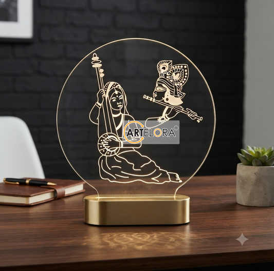 Laser Engraving Sant Meerabai and Krishna