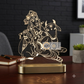 Laser Engraving Gopal Krishna with Cow