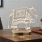 Laser Engraving Pichwai Airavat (elephant)