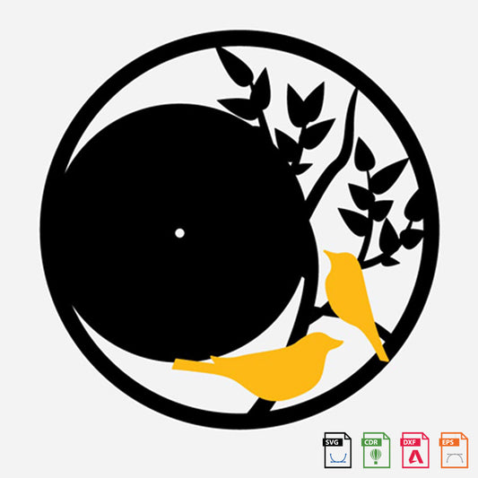 Wall Clock Bird