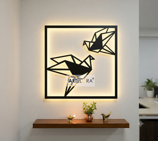 2D Modern Art Bird Laser Cutting
