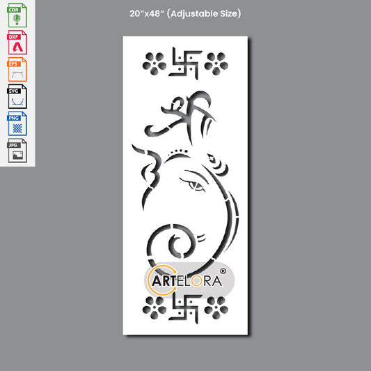 Grill Design Ganesha Laser Cutting