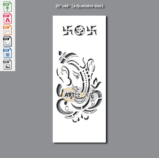 Grill Design Ganesh Laser Cutting