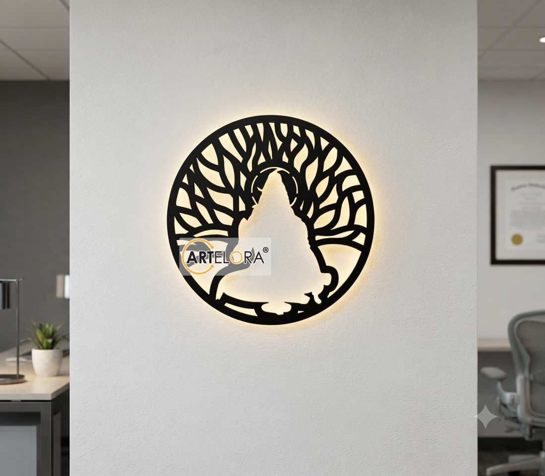 2D Modern Art Shiv Laser Cutting