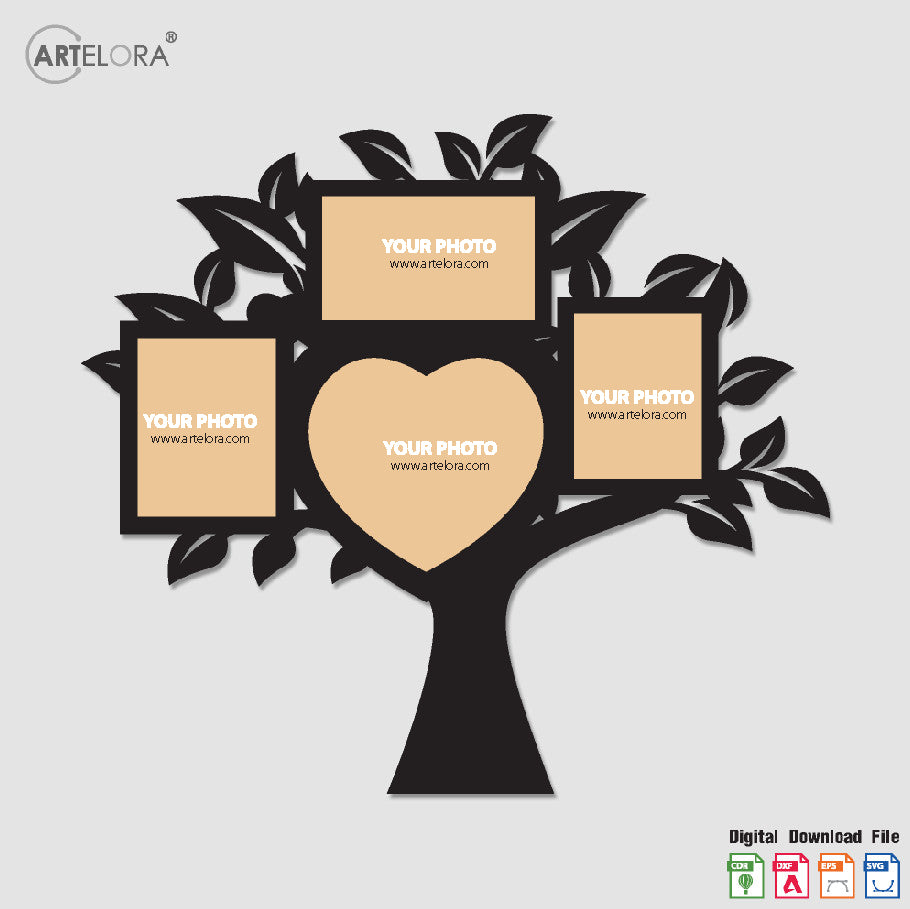 Collage Photo Frame tree