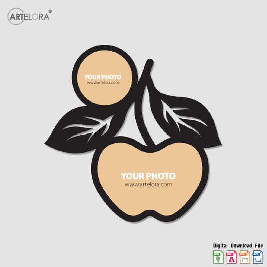 Collage Photo Frame apple