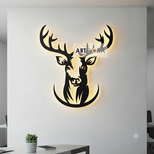 2D Modern Art Dear Laser Cutting
