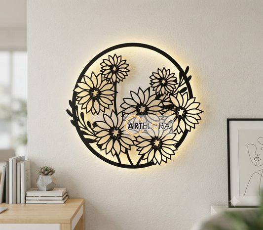 2D Modern Art Flower Design