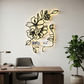2D Modern Art Woman Face Laser Design