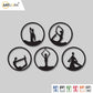 2D Modern Art Yoga Laser Cutting Design