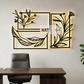 2D Modern Art Leaf & Flower Laser Cutting Design