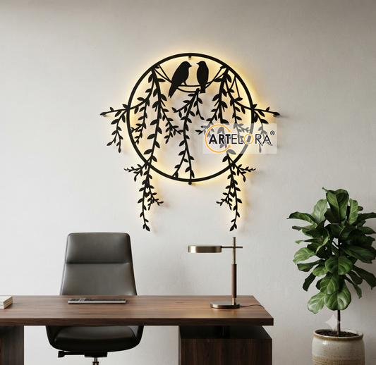 2D Modern Art flower Laser cutting