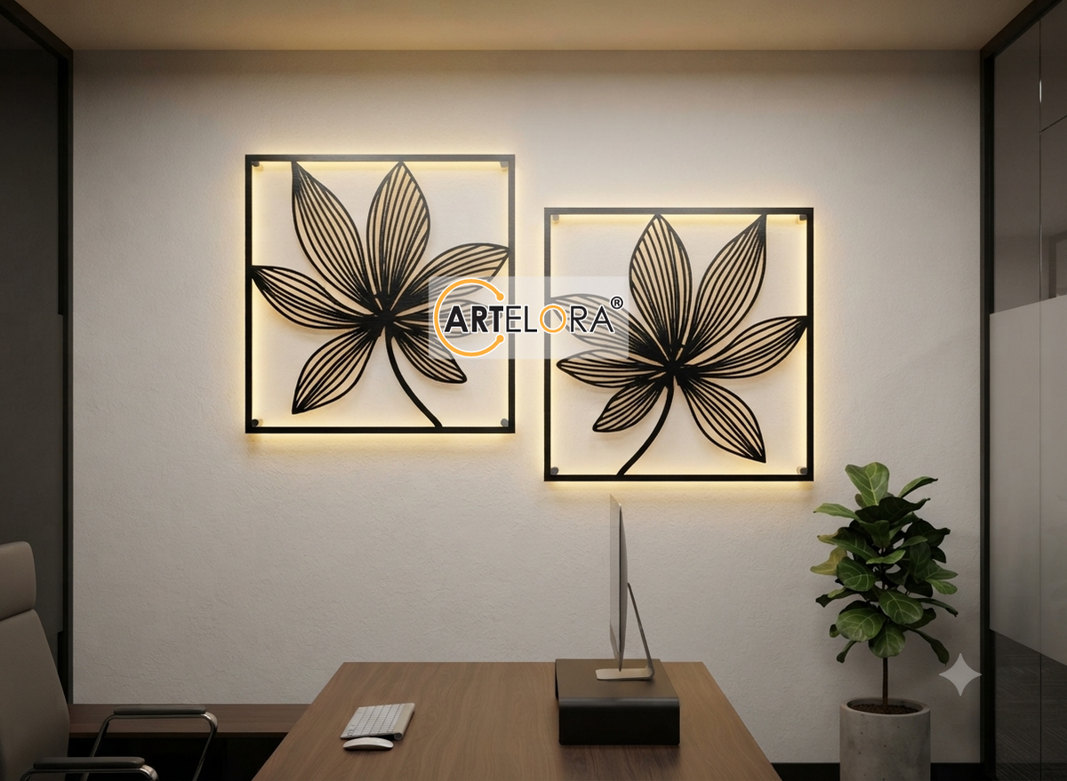 2D Modern Art Leaf Laser cutting design
