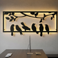 2D Modern Art Bird Laser Cutting Design