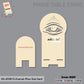 3D Model Laser Cutting illuminati (Phone Table Stand)