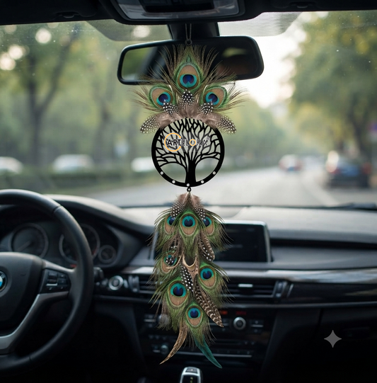 2D Modern Art Car Hanging Tree