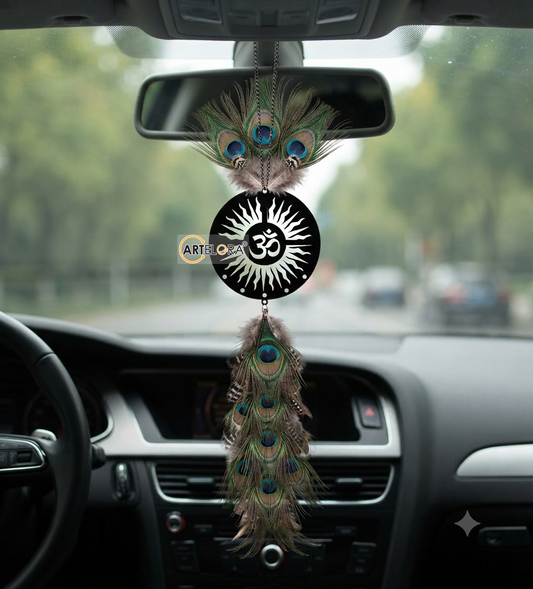 2D Modern Art Car Hanging Om