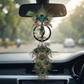 2D Modern Art Car Hanging Krishna