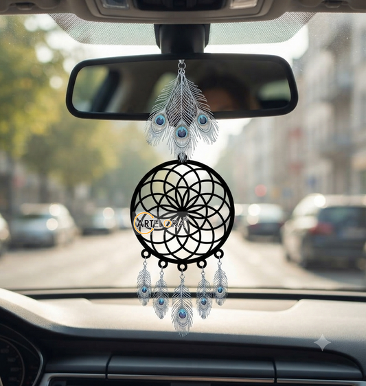2D Modern Art Car Hanging Round