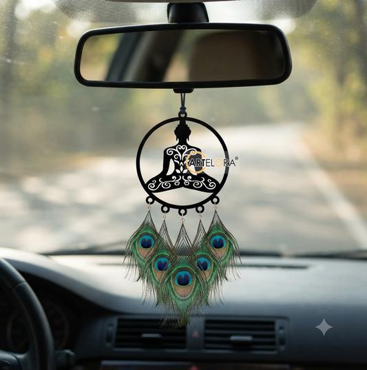 2D Modern Art Car Hanging Buddha