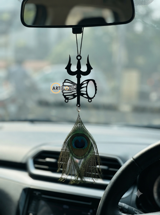 2D Modern Art Car Hanging Trisul