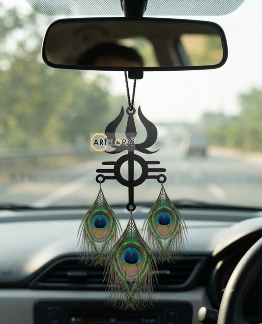 2D Modern Art Car Hanging Trisul