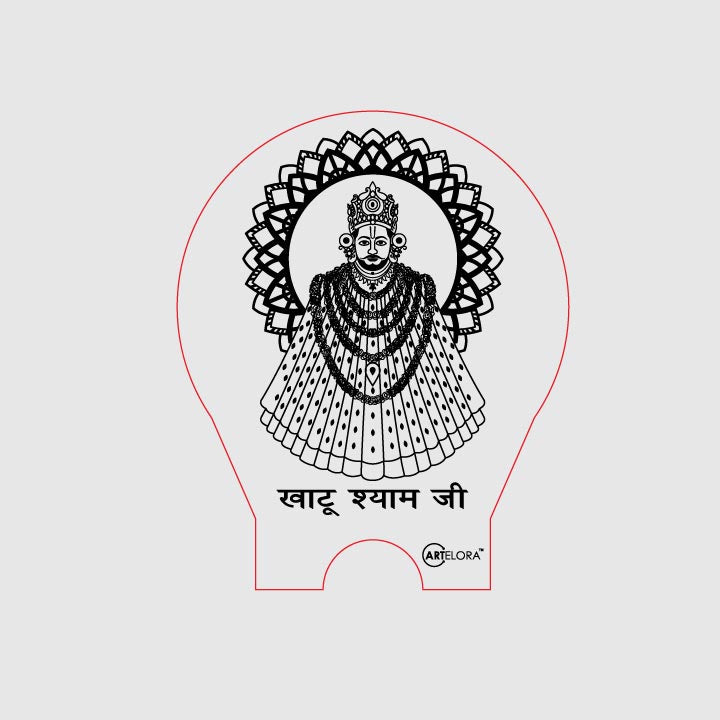 Laser Engraving khatu shyam ArtElora