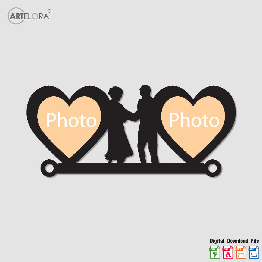 Collage Photo Frame Love