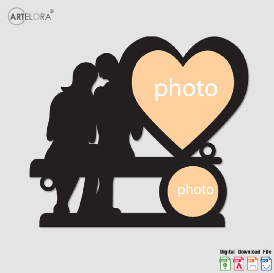 Collage Photo Frame Romantic