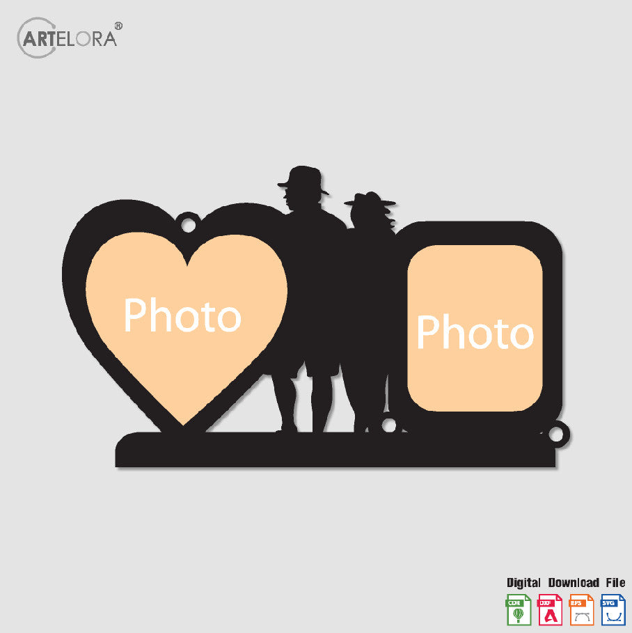 Collage Photo Frame Romantic