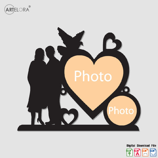 Collage Photo Frame Cute Couple