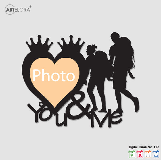 Collage Photo Frame you & me
