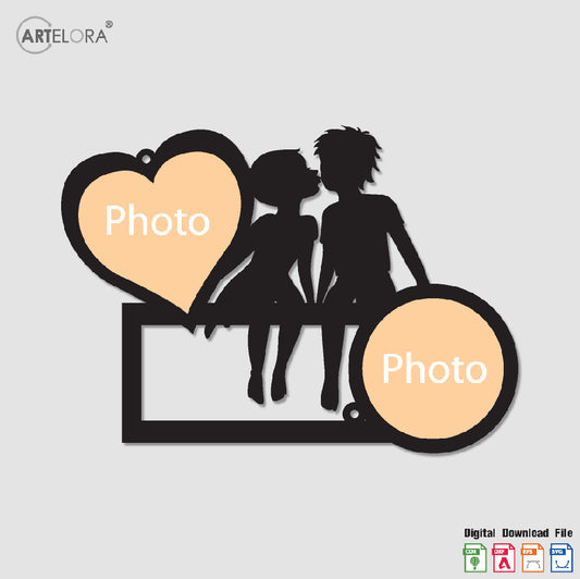 Collage Photo Frame Kiss day