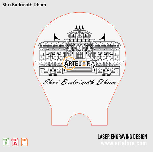 Laser Engraving Shri Badrinath Dham